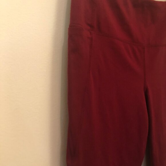 Yogalicious Lux rust-colored leggings w/ pockets sz L - Picture 4 of 11